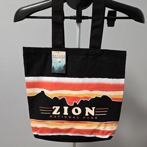 Zion National Park Tote Bag H3 Sportgear Reusable Canvas Tote 14" NWT Nature
